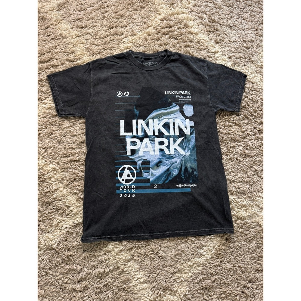 Linkin Park From Zero World Tour 2025 Graphic T-Shirt Black Men Size S